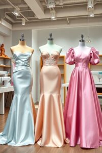 Trendy prom dress sewing patterns with corset and mermaid gown styles